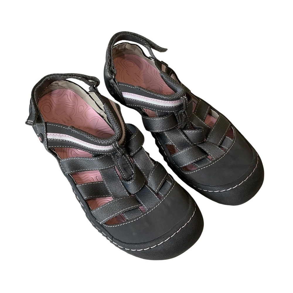 JBU Grey Olympia Water Ready Comfort Outdoor Sandals Sneaker Hiking Casual 8.5